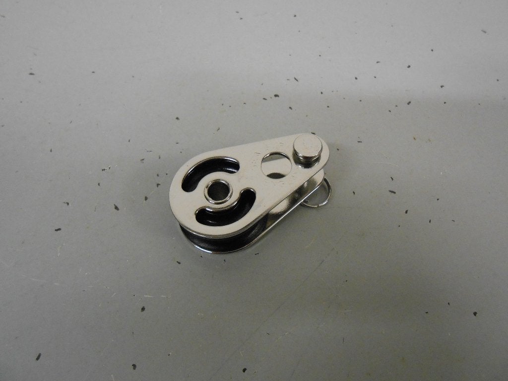 Mini enkelschijfs Blokje, Katrol, RVS, voor 6 - 8 mm lijn, Watersport en Boten, Ophalen of Verzenden, Nieuw, Lijn of Blok