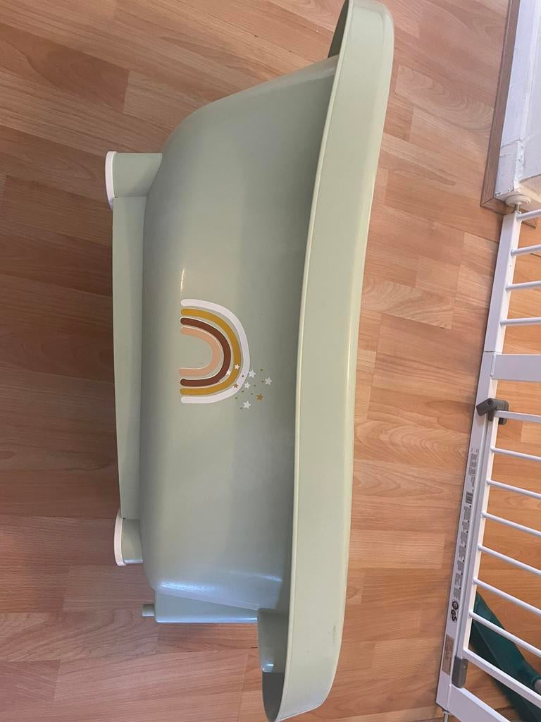 Bèbê jou thermobad click rainbow sky met standaard, Ophalen, Zo goed als nieuw, Badje, Bébé-jou