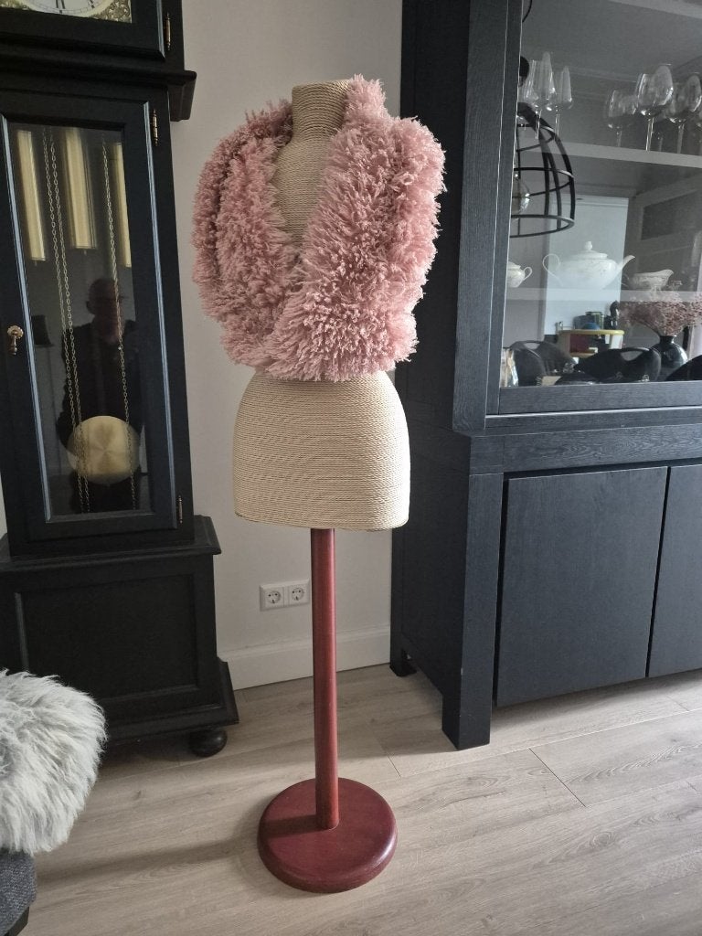 Vintage Paspop/Damesbuste Jute, Ophalen