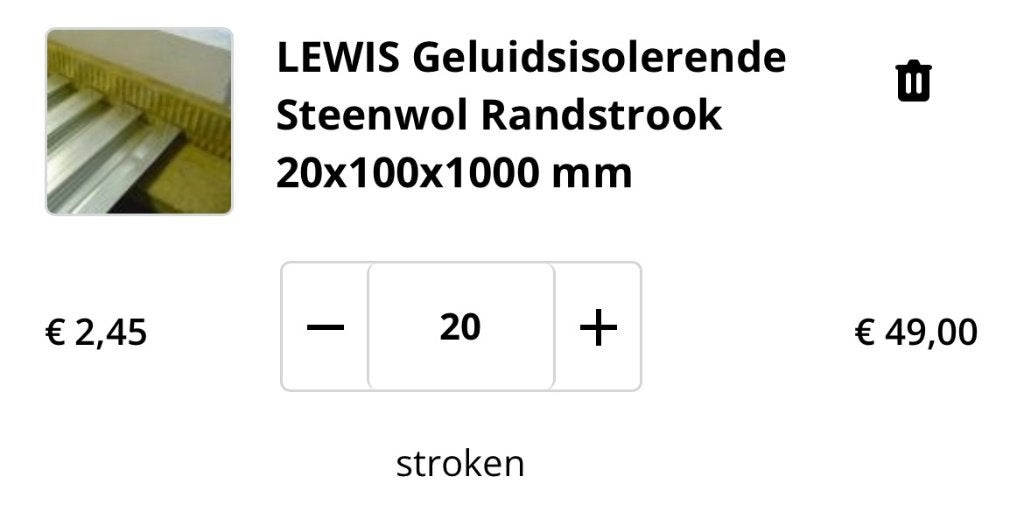 Lewis zwaluwstaart Randstroken 20x, Overige materialen, Nieuw, 15 m² of meer, Ophalen