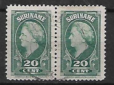 Suriname 2x 231, Ophalen of Verzenden, Gestempeld