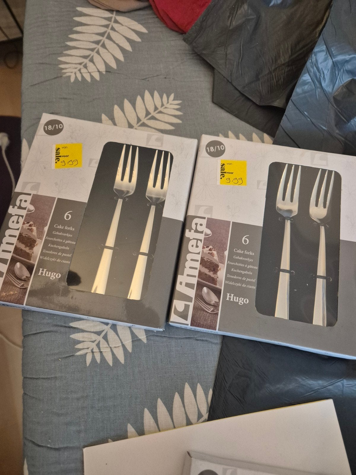 Amefa Hugo Gebaksvorkjes 18/10 RVS - Set van 6, Ophalen, Gebaksvork, Los bestek, Nieuw