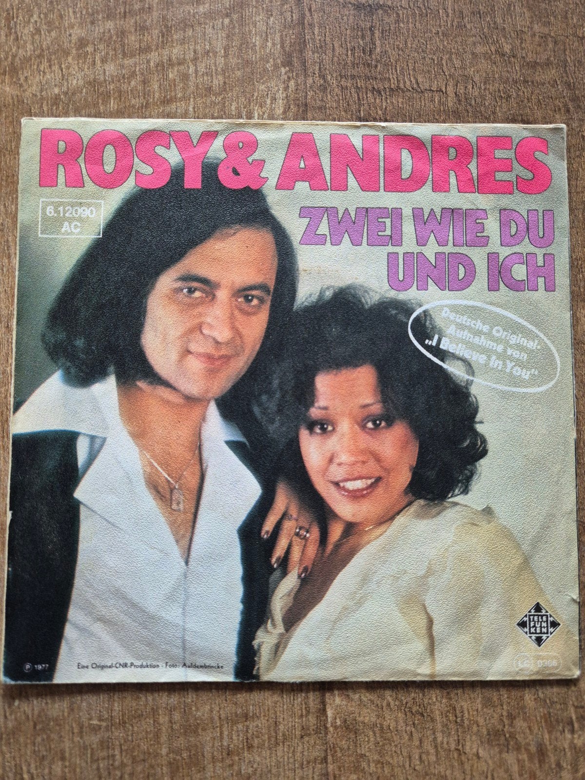 Rosy en andres zwei wie du und ich

Hoes en singel in goede, Ophalen of Verzenden, Zo goed als nieuw, Overige formaten