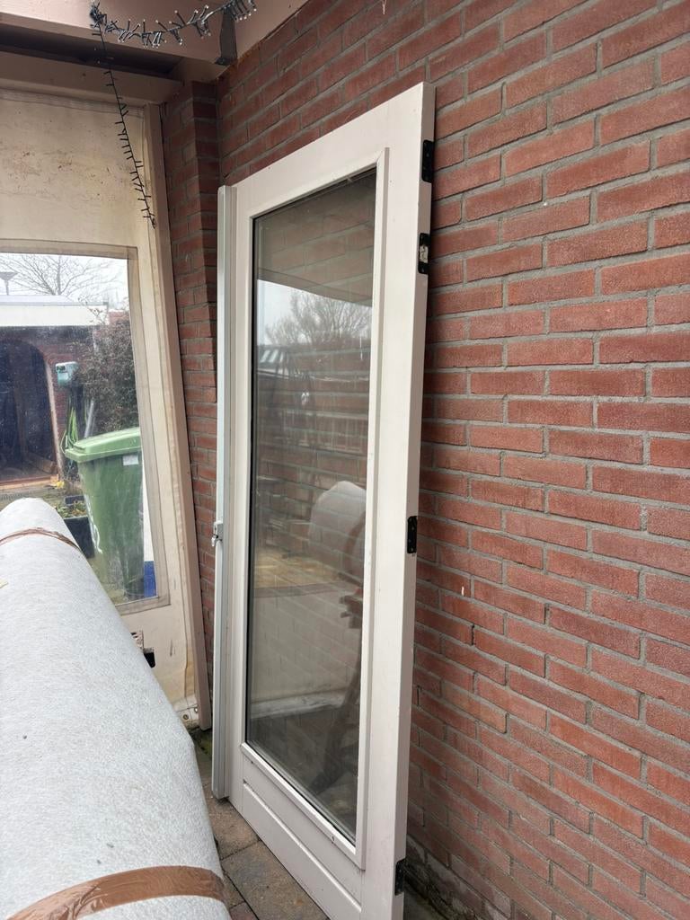 Merbau zware deuren  met 3 punt sluiting, Ophalen, 80 tot 100 cm, 200 tot 215 cm, Hout