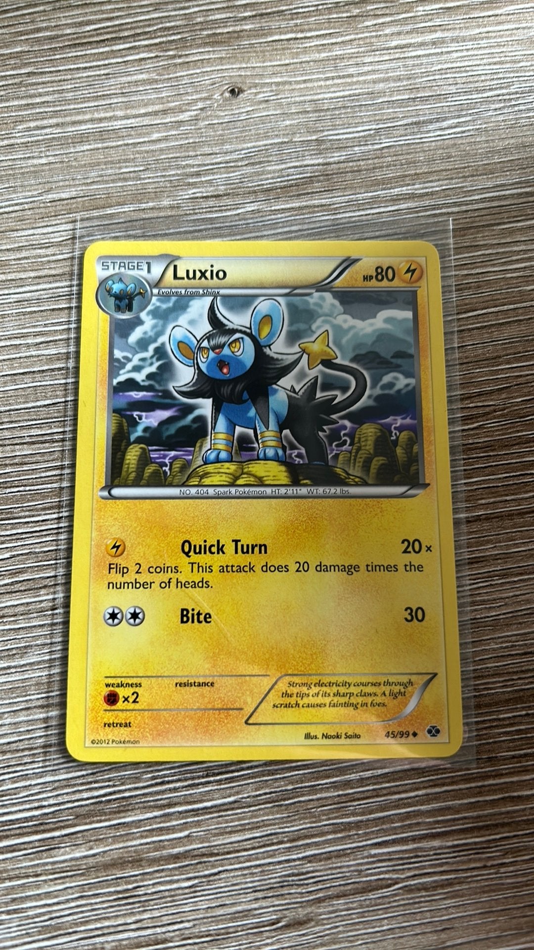 Luxio 2012 pokemon, Ophalen, Zo goed als nieuw