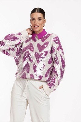 studio anneloes heart sequin pullover Nieuw, Maat 38/40 (M), Studio Anneloes, Verzenden, Nieuw