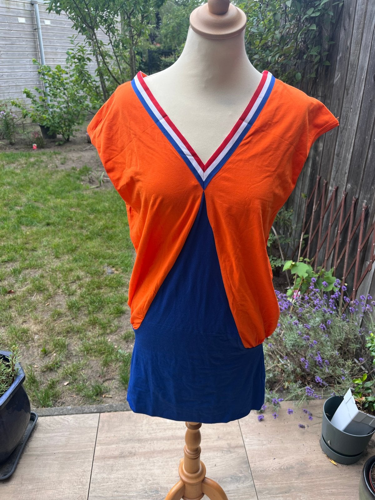 Bavaria iconische jurk/top - Oranje/Blauw, Maat 38/40 (M), Nieuw, Oranje, Ophalen of Verzenden