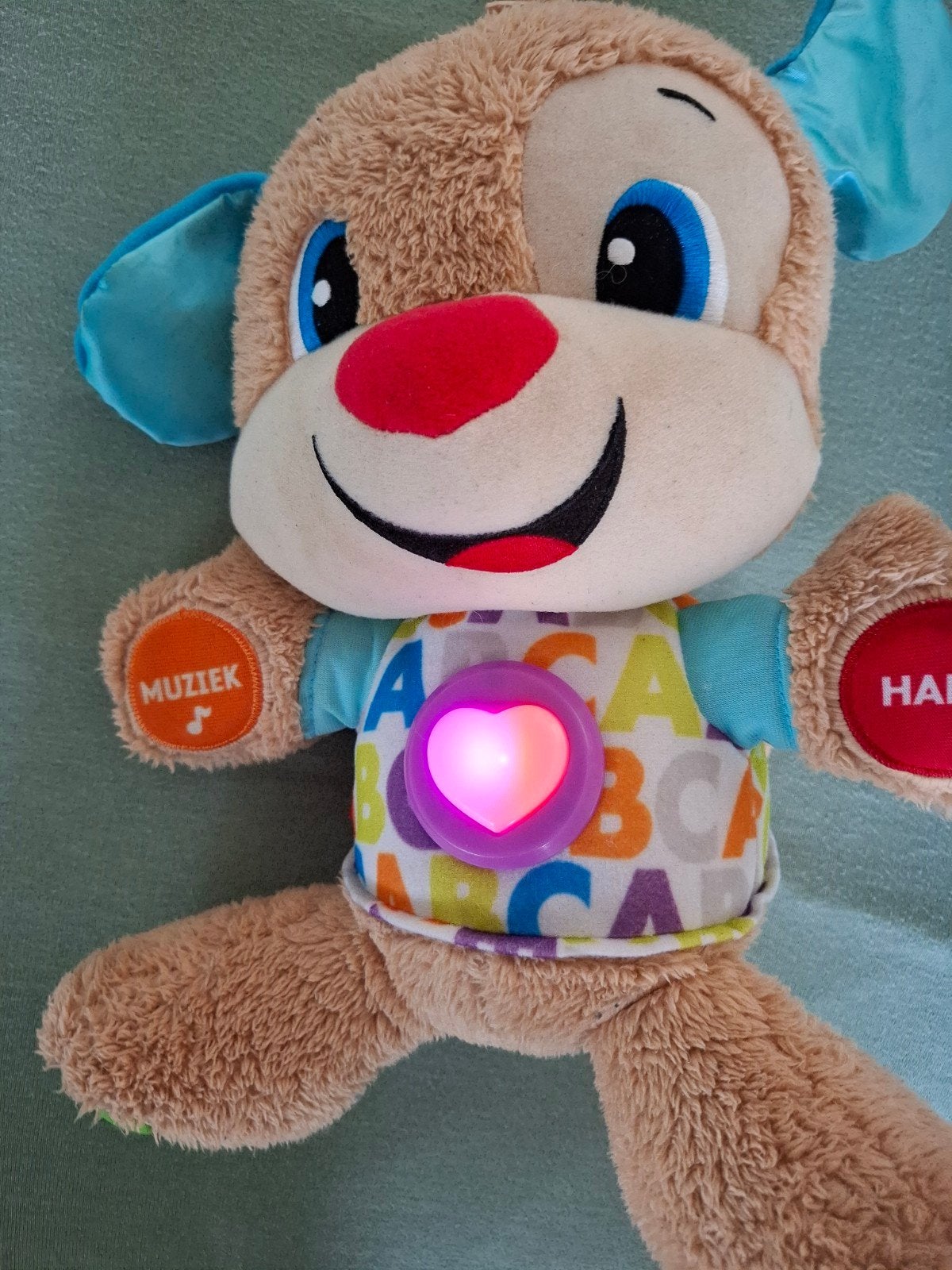 Te koop: fisherprice leer knuffel met geluid en licht., Ophalen
