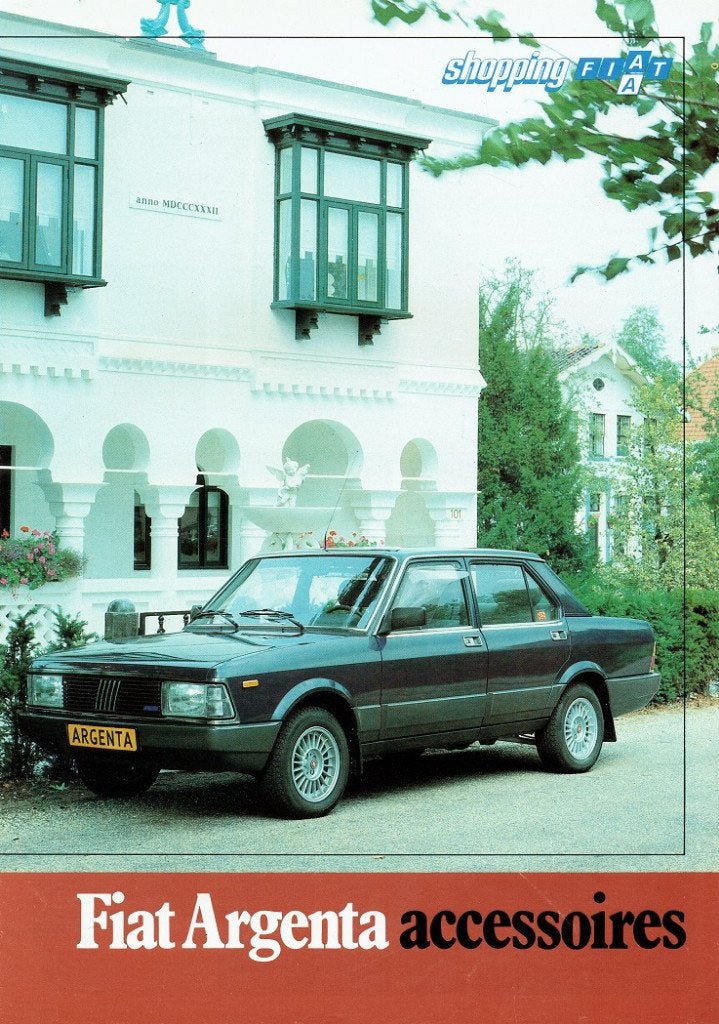 Folder Fiat Argenta Accessoires (ca.1983), Verzenden, Gelezen, Overige merken