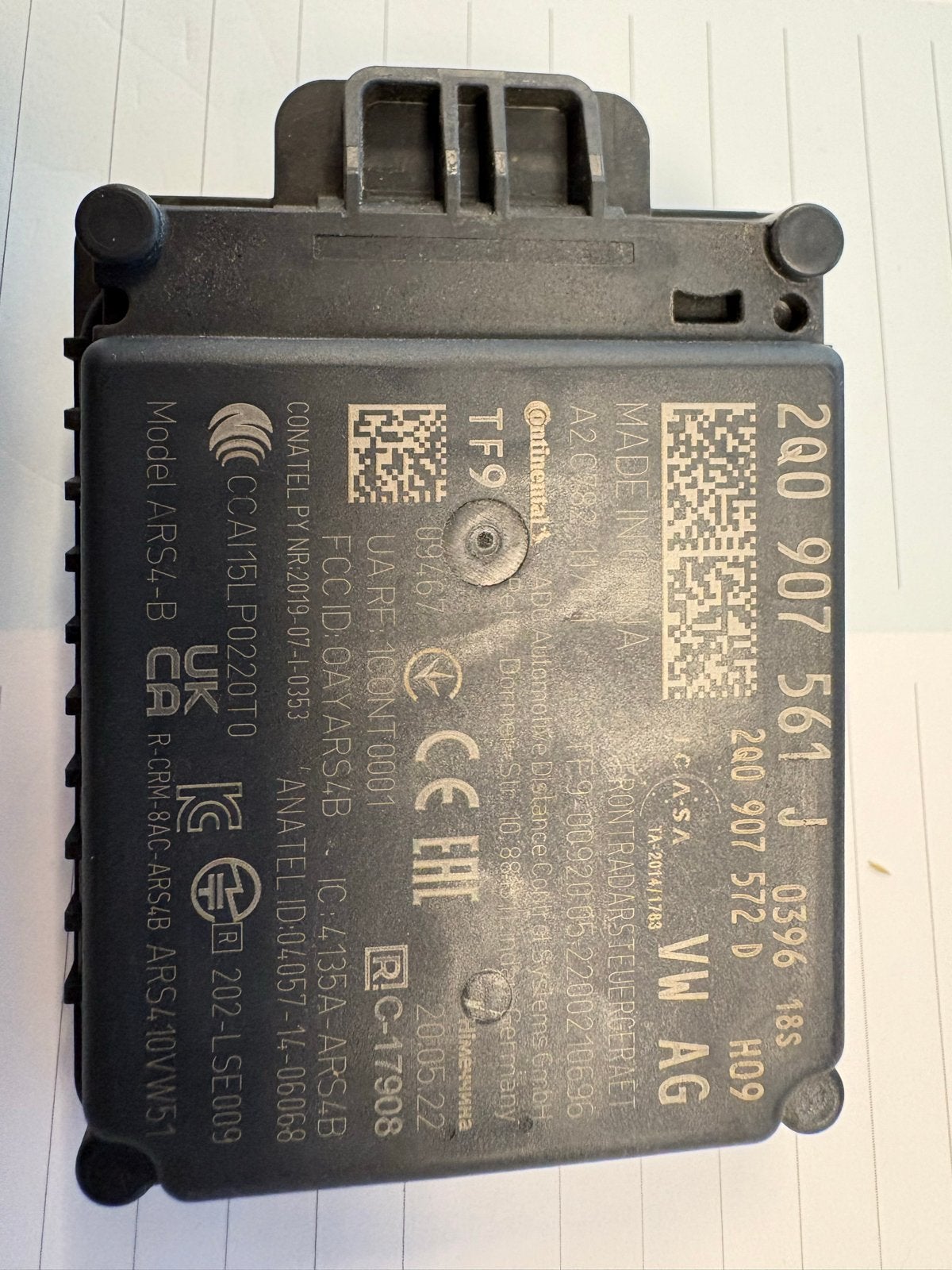 Radar sensor VW T-Cross 2Q0907561J, Auto-onderdelen, Elektronica en Kabels, Ophalen of Verzenden, Gebruikt, Volkswagen