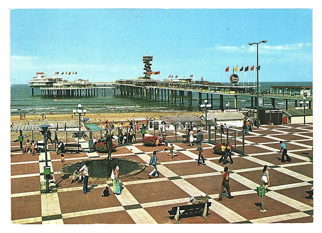 37767 Scheveningen pier Nette oude kaart Onbeschreven, Ophalen of Verzenden, 1960 tot 1980, Ongelopen, Zuid-Holland