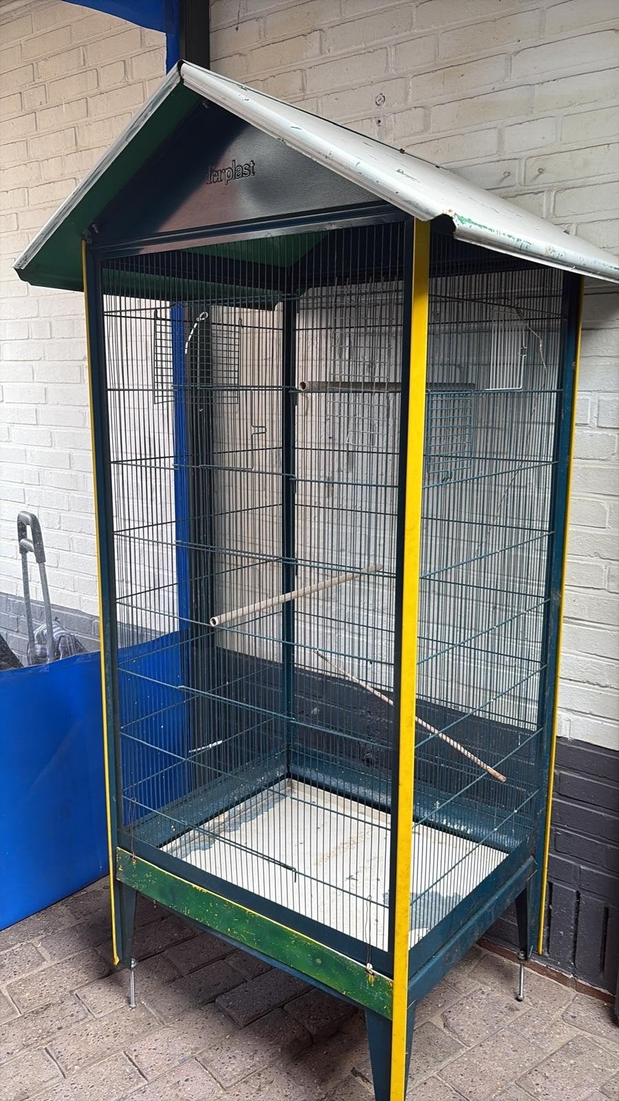 vogelkooi volière 58/45/138, Dieren en Toebehoren, Ophalen, Gebruikt, Metaal, Vogelkooi