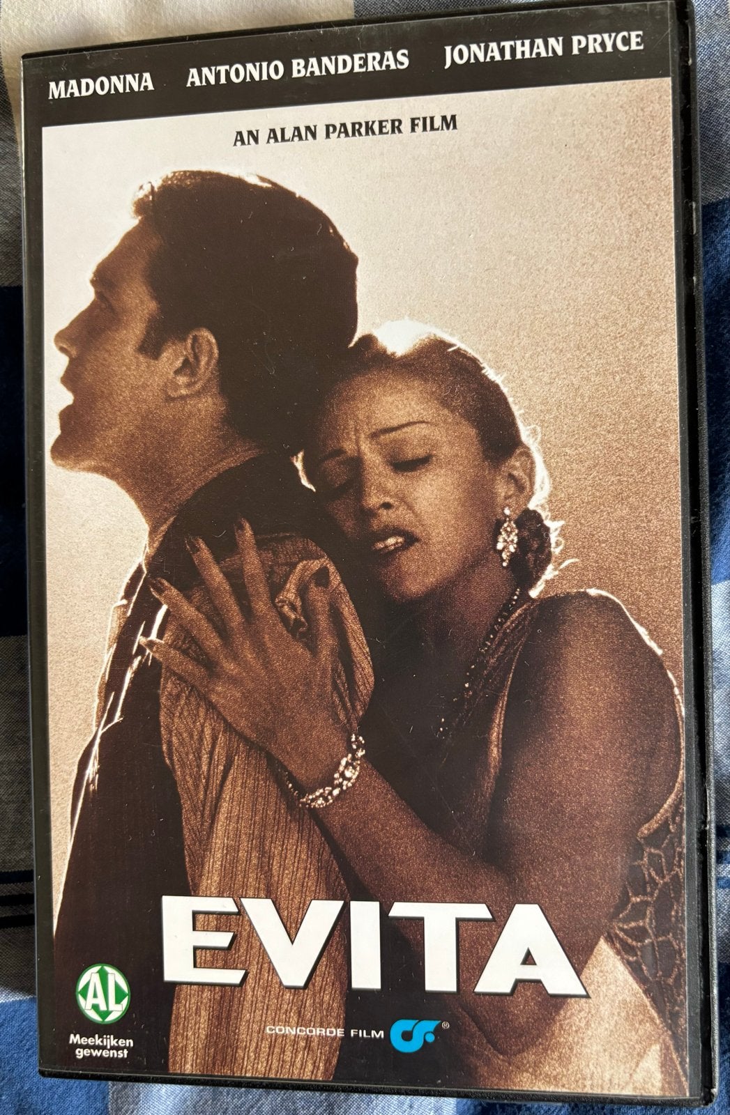 Evita VHS - Madonna, Antonio Banderas, Jonathan Pryce, Engels, Verzenden, Nederlands, Zo goed als nieuw