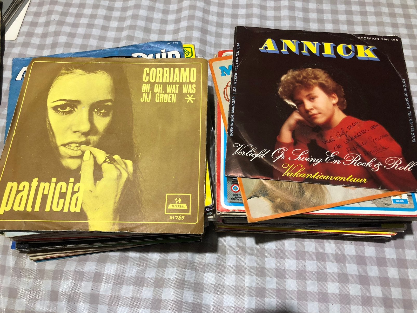stapeltje vinyl singles, Ophalen of Verzenden, Gebruikt