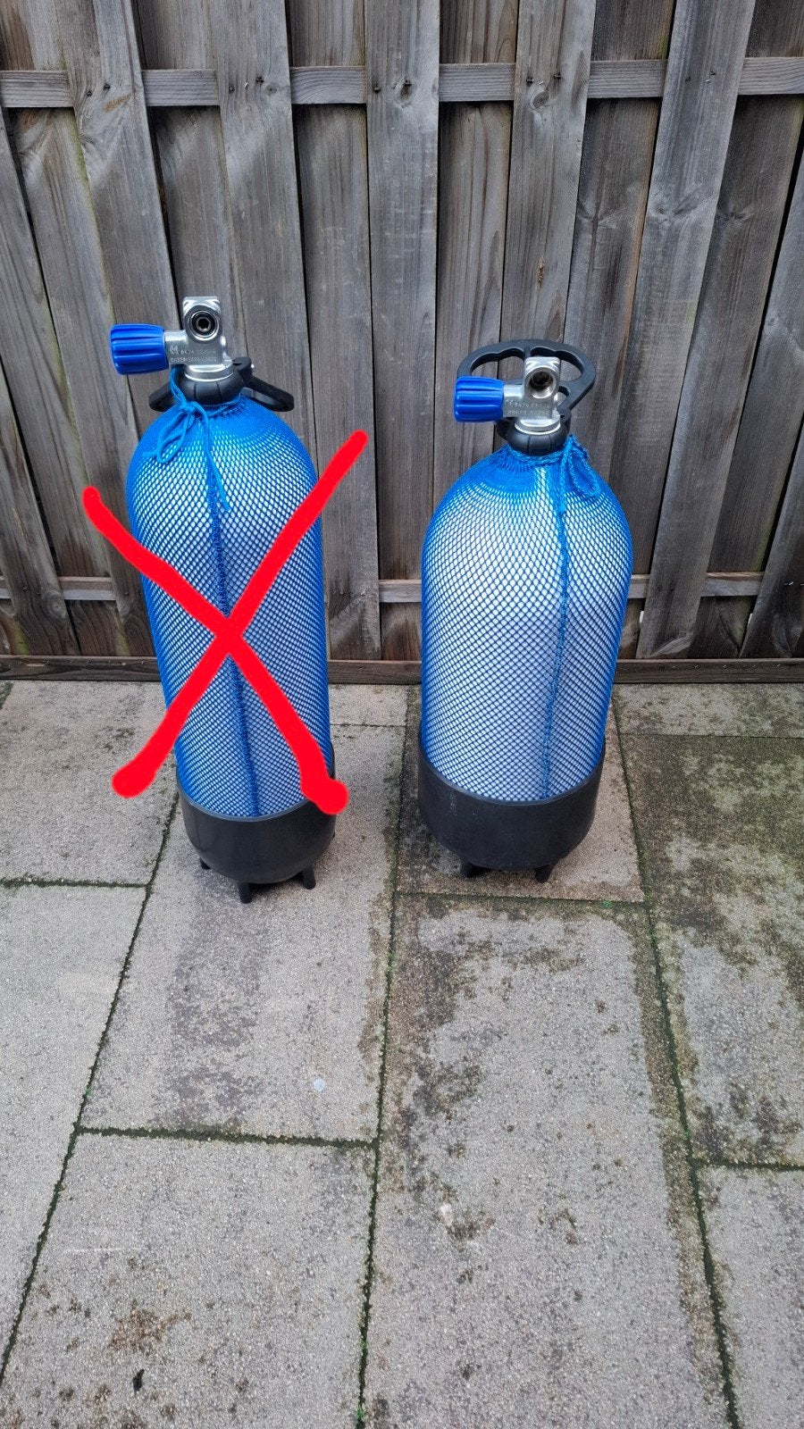 Duikflessen 6, 10, 12 liter - gekeurd  tot2031, Ophalen, Gebruikt, Duikfles