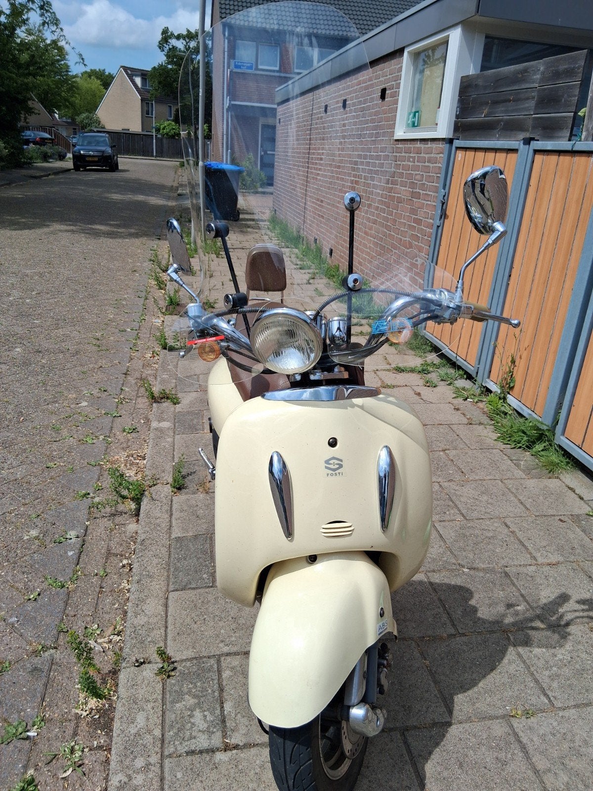 Forsti grande retro Scooter - Crème, 4441 km, Overige merken, Ophalen of Verzenden, Zo goed als nieuw, Benzine