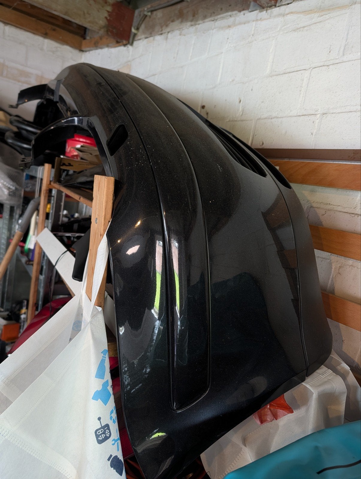 VW Golf 4 Voorbumper LC9Z Black Magic met gebruikerssporen, Ophalen, Gebruikt, Bumper, Volkswagen