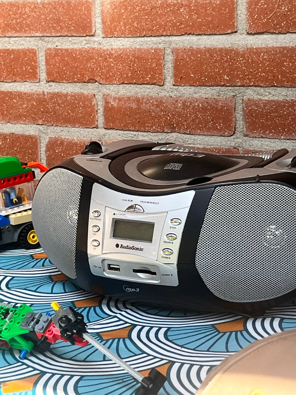Audiosonic draagbare radio met CD/MP3-speler, Audio, Tv en Foto, Radio's, Ophalen, Gebruikt, Radio, Met cd-speler