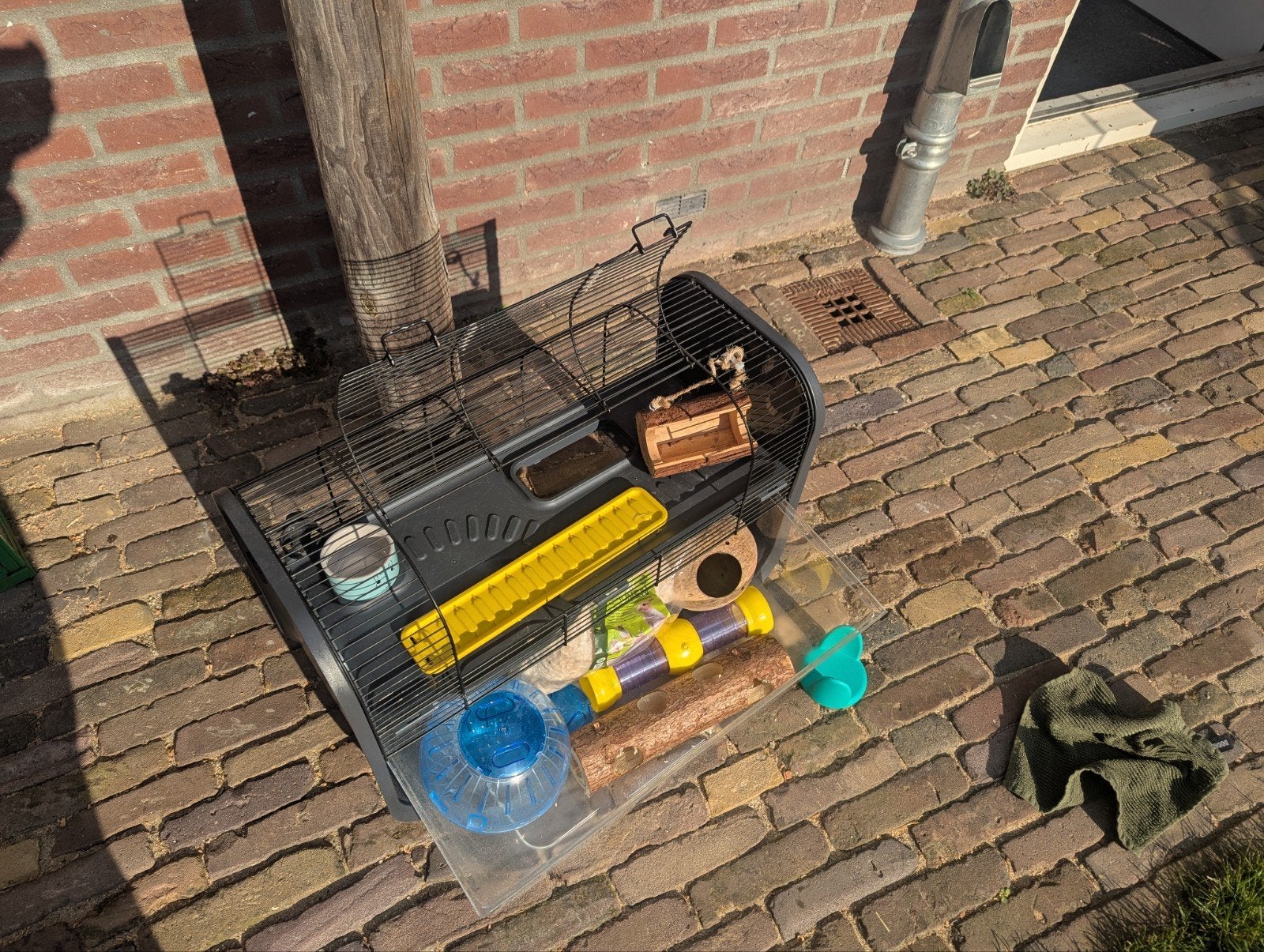 Ruime hamsterkooi met toebehoren, Minder dan 60 cm, Kooi, Minder dan 75 cm, Ophalen of Verzenden