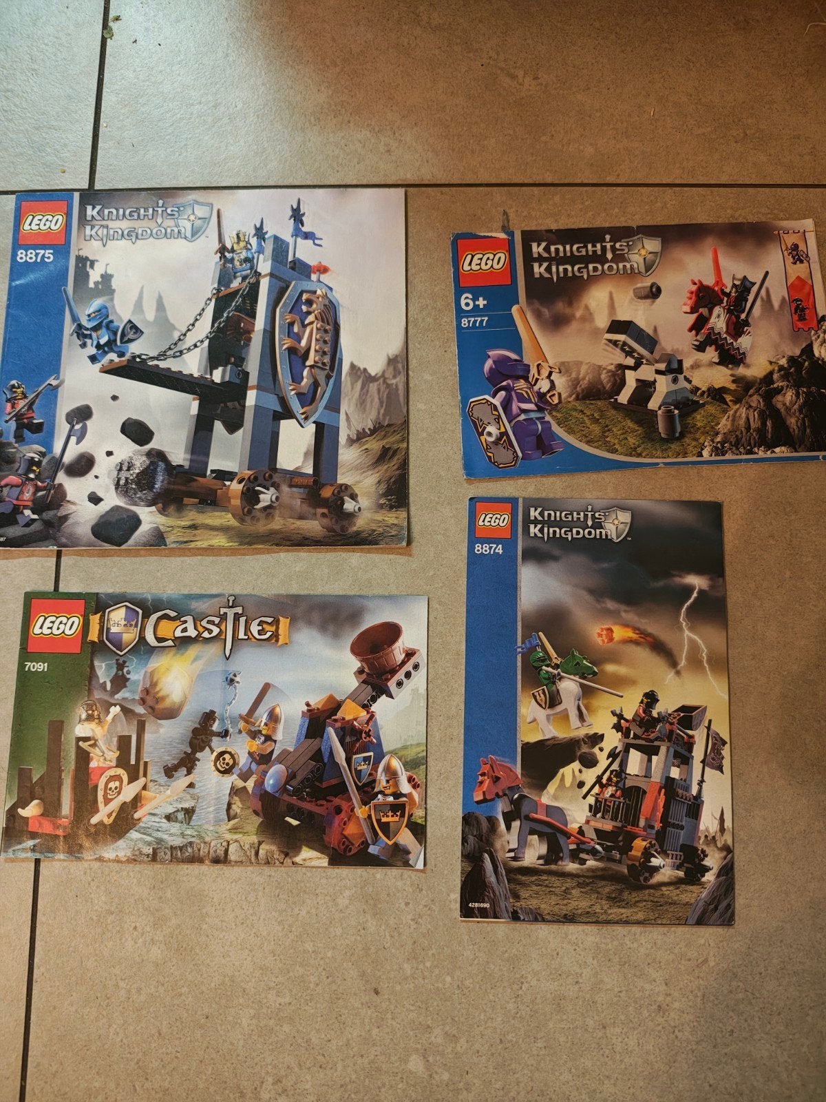 4 lego instructie boekjes 8875 , 8874 , 8777 , 7091, Ophalen of Verzenden