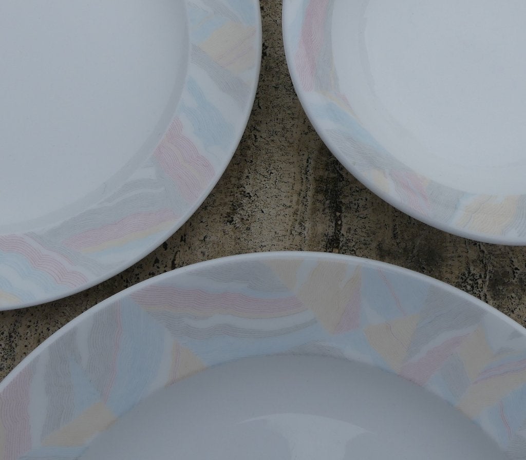 Wedgwood Pastel Servies met Aparte Pastel Kleurige Rand, Klassiek, Nieuw, Ophalen of Verzenden, Bord(en)