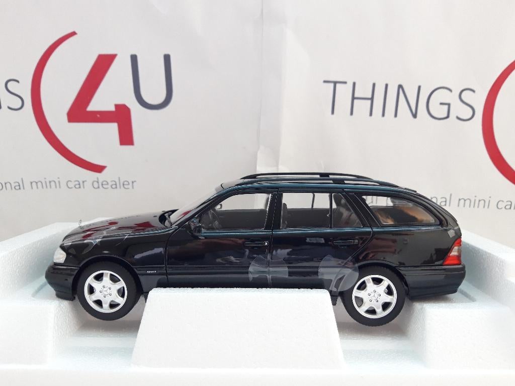 Norev 1:18 Mercedes C-Klasse W202 Kombi 1997 zwart metallic, Hobby en Vrije tijd, Modelauto's | 1:18, Ophalen of Verzenden, Nieuw