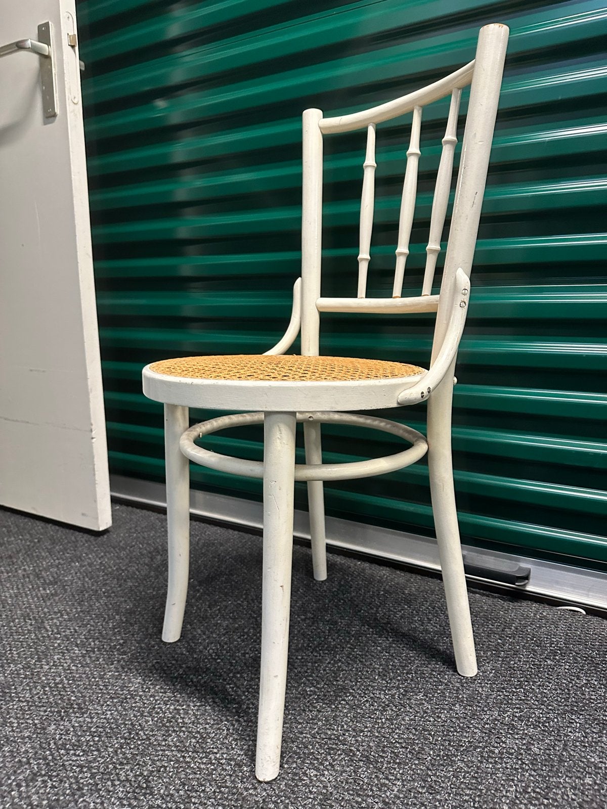 Vintage Thonet stoel met rotan zitting, Ophalen