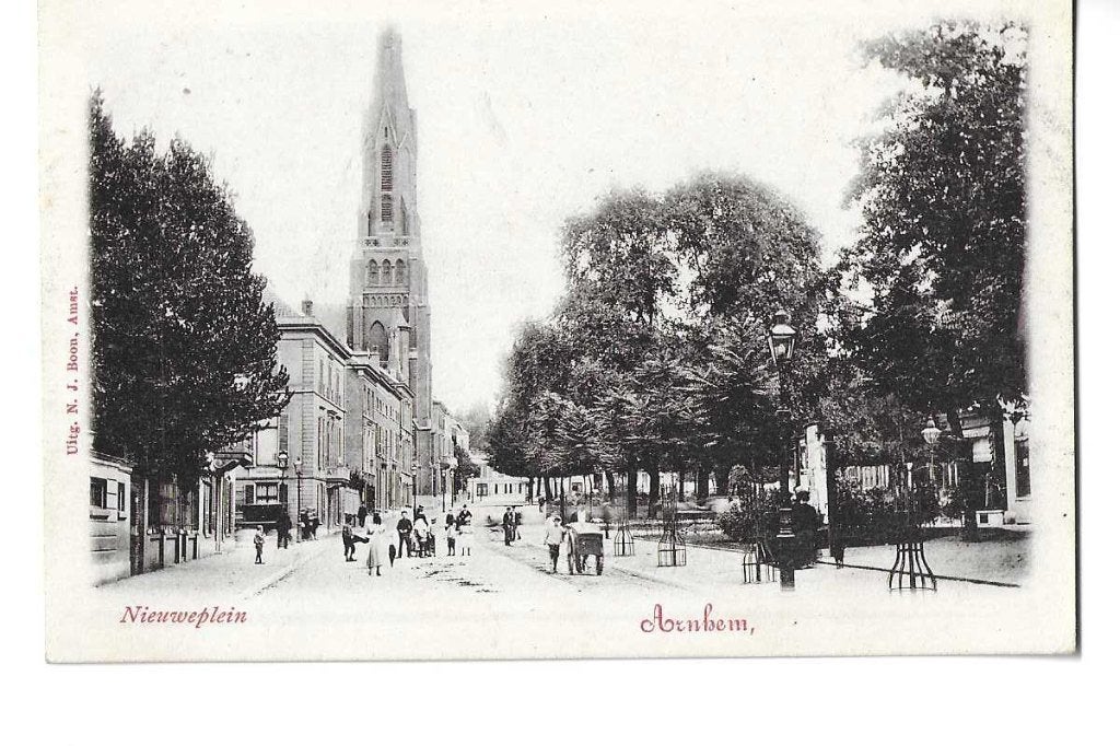 arnhem  nieuweplein  uitg boon, Verzenden, Voor 1920, Ongelopen, Gelderland