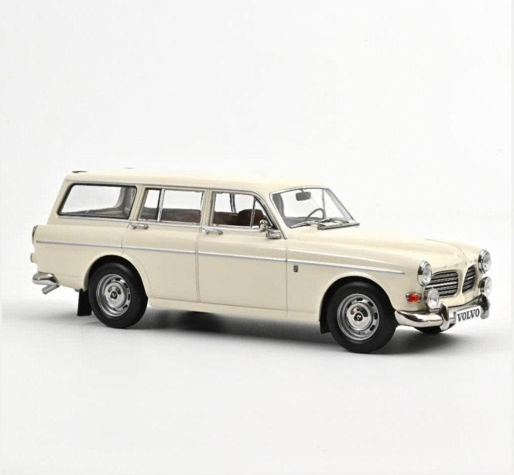 Volvo Amazon Break 1968 Parel Wit schaal 1/18 NOREV 188751, Hobby en Vrije tijd, Ophalen of Verzenden, Nieuw, Auto, Norev