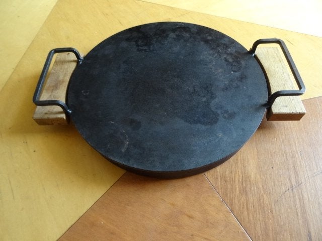 Ironate, gietijzeren pizza pan, Gebruikt, Gietijzer, Geschikt voor barbecue, Overige typen