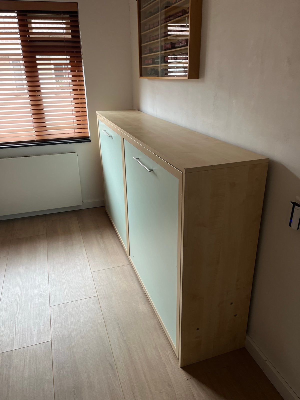 Opklapbed / Bedkast - Ideaal voor kleine ruimtes, Ophalen, Gebruikt, 90 cm, 200 cm