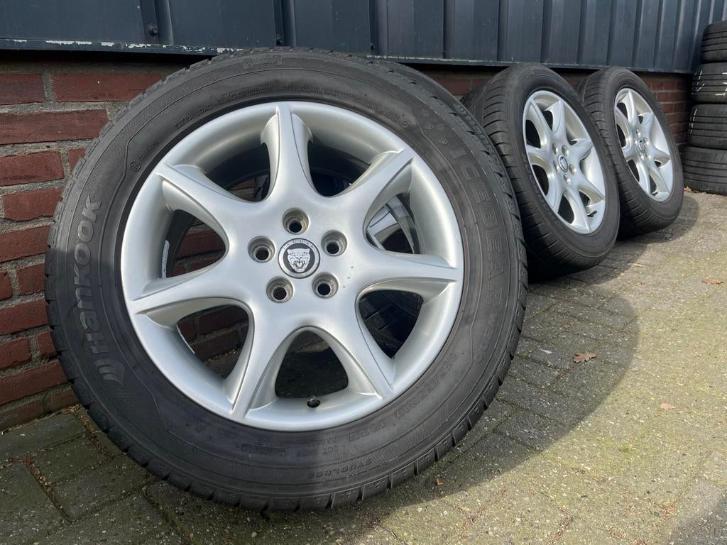 Originele 17 inch Jaguar S-type velgenset, Auto-onderdelen, Banden en Velgen, Ophalen, Gebruikt, Banden en Velgen, Onbekend