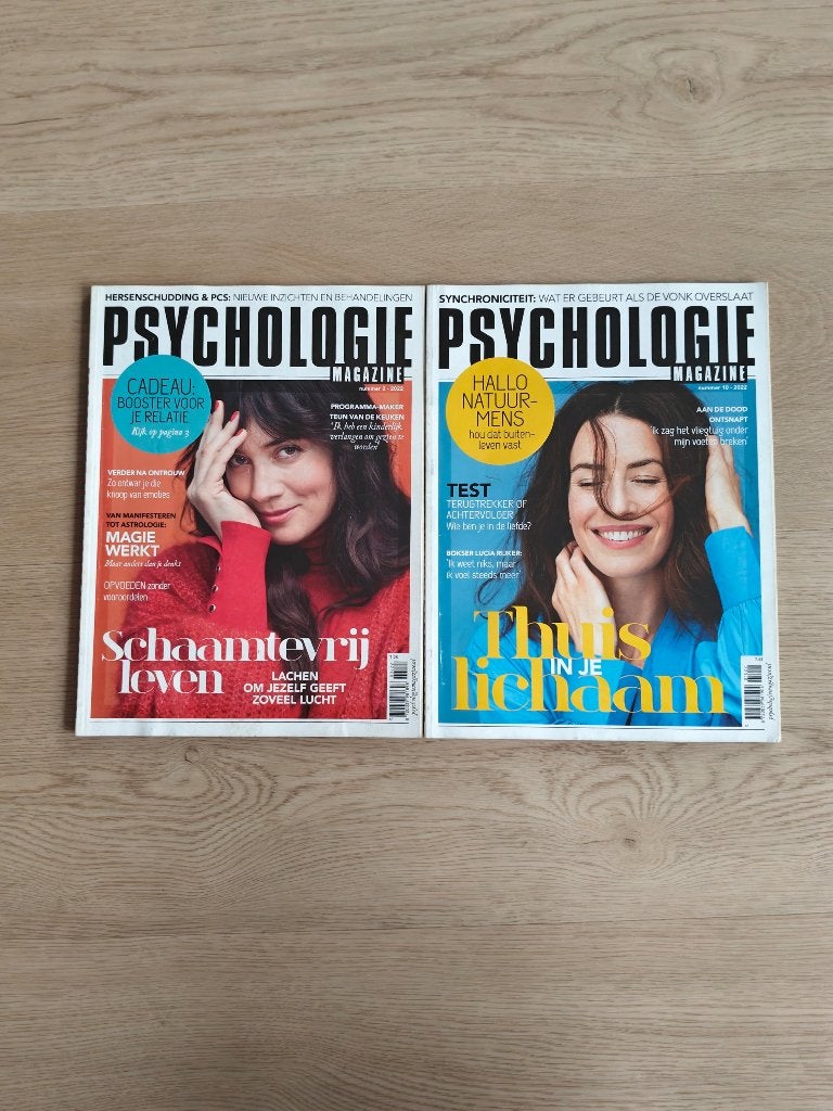 2 nummers Psychologie Magazine van 2022, Boeken, Tijdschriften en Kranten, Ophalen of Verzenden, Gelezen, Lichaam en Geest