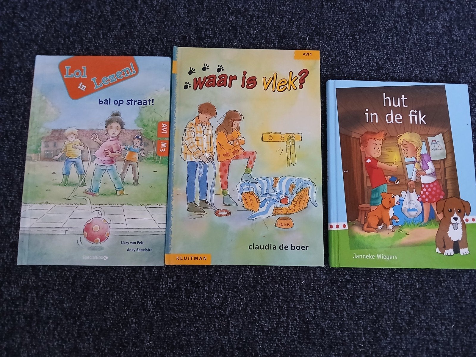 3 boeken beginnende lezer, o.a. hut in de fik., Ophalen of Verzenden, Gelezen, Janneke wiegers, Fictie algemeen