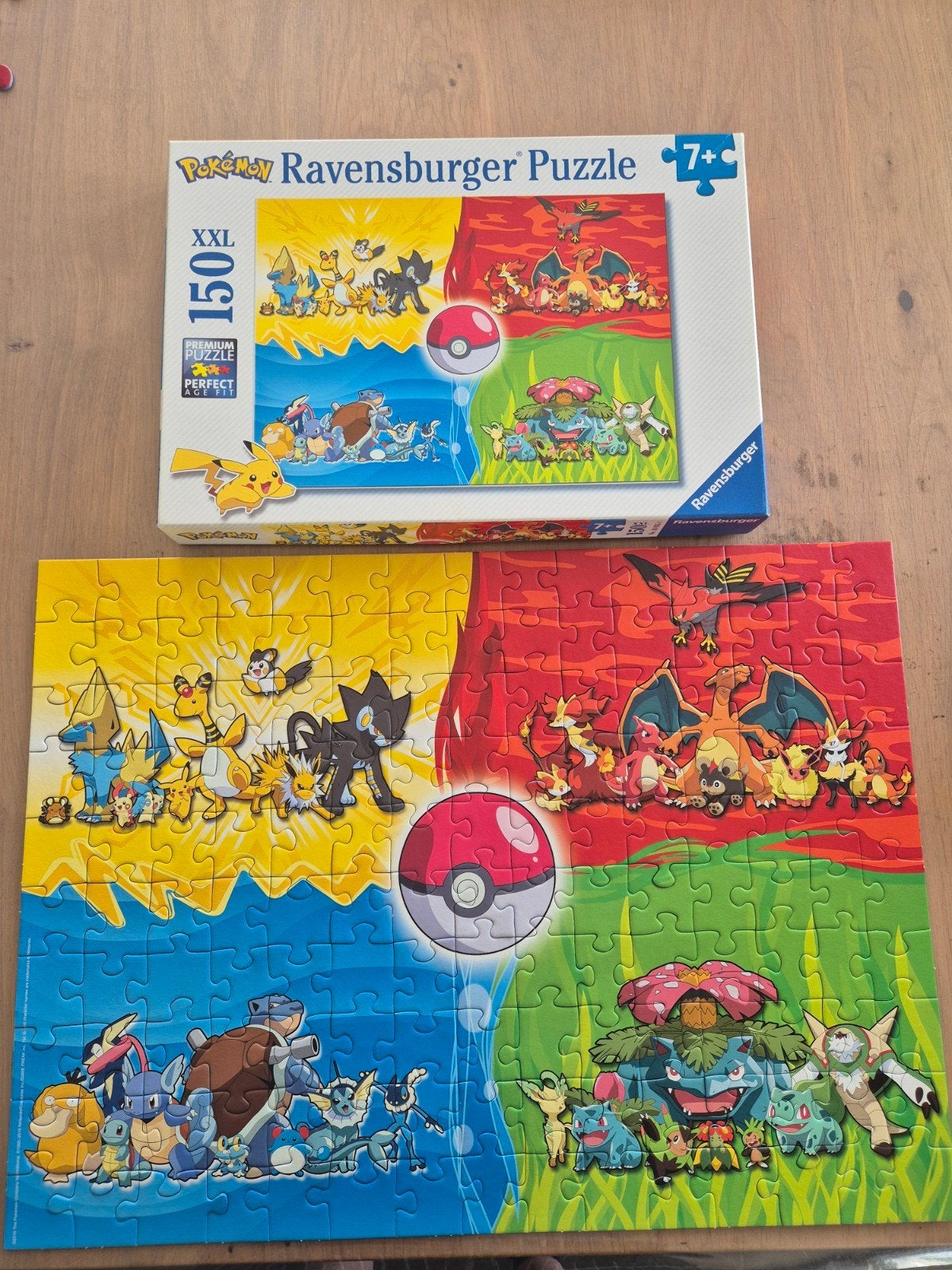 pokemon puzzel 7+, Ophalen, Meer dan 50 stukjes, Zo goed als nieuw, 6 jaar of ouder