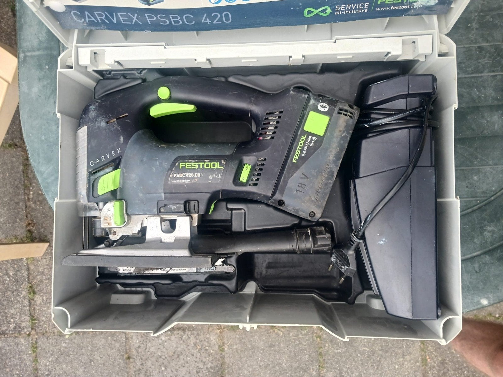 zeer nette festool decoupeerzaag compleet met accu, Decoupeerzaag, Ophalen of Verzenden, Zo goed als nieuw, 30 tot 70 mm
