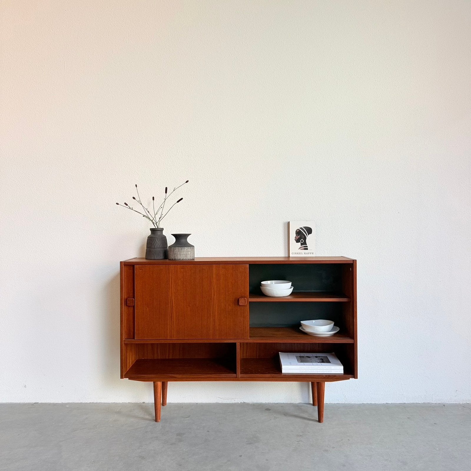 VINTAGE | DEENS | SIDEBOARD | DRESSOIR | TEAK, Ophalen, 100 tot 150 cm, Teakhout, Deen vintage
