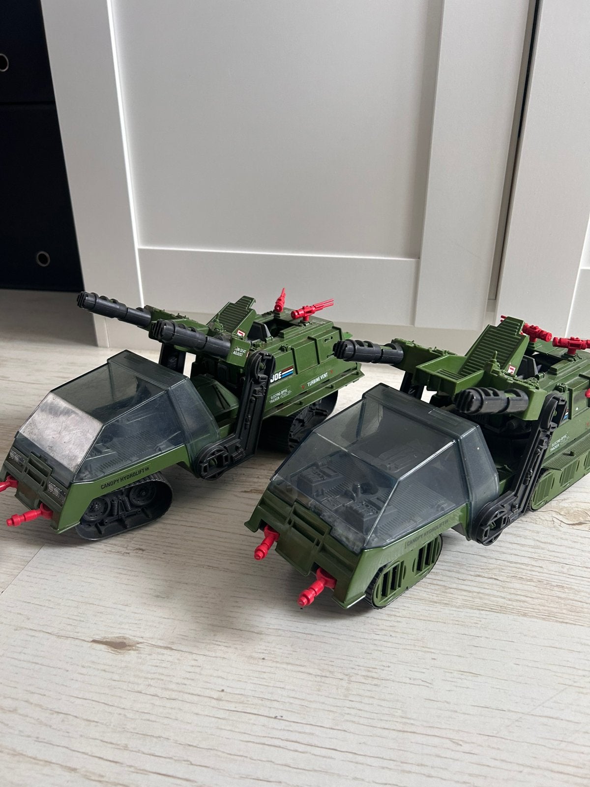 2 stuks Vintage G.I. Joe H.A.V.O.C. voertuigen uit 1986, Verzamelen, Ophalen of Verzenden, Gebruikt