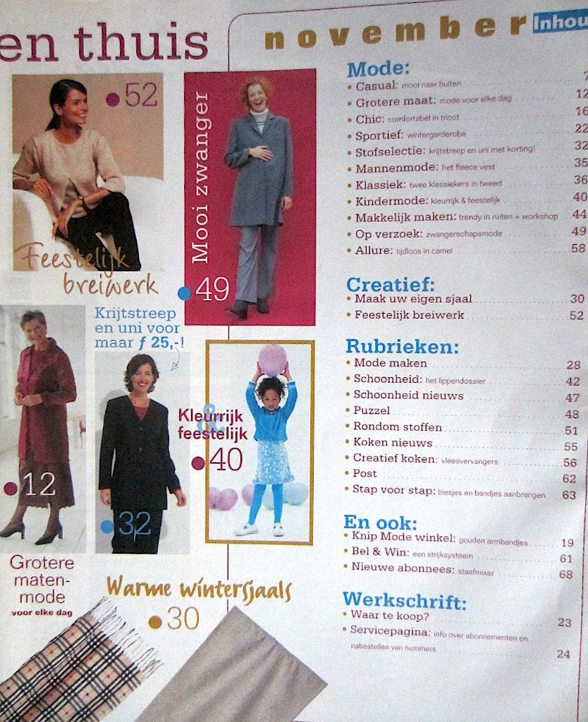 3 x KNIPMODE 11/2001 - 3/2002 en 3/2000 allemaal als nieuw, Hobby en Vrije tijd, Kledingpatronen, Overige typen, Verzenden, Vrouw