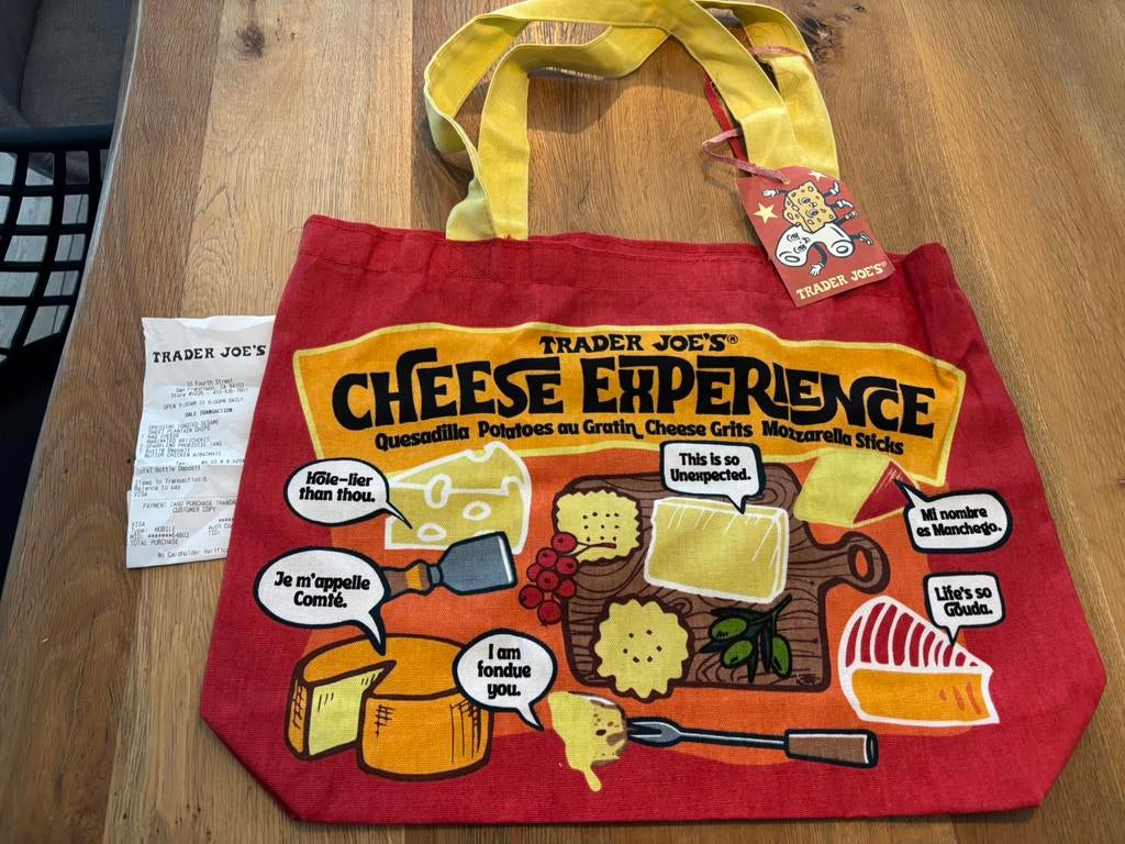 Orginele Trader Joe’s cheesebag Nieuw!, Ophalen of Verzenden, Nieuw