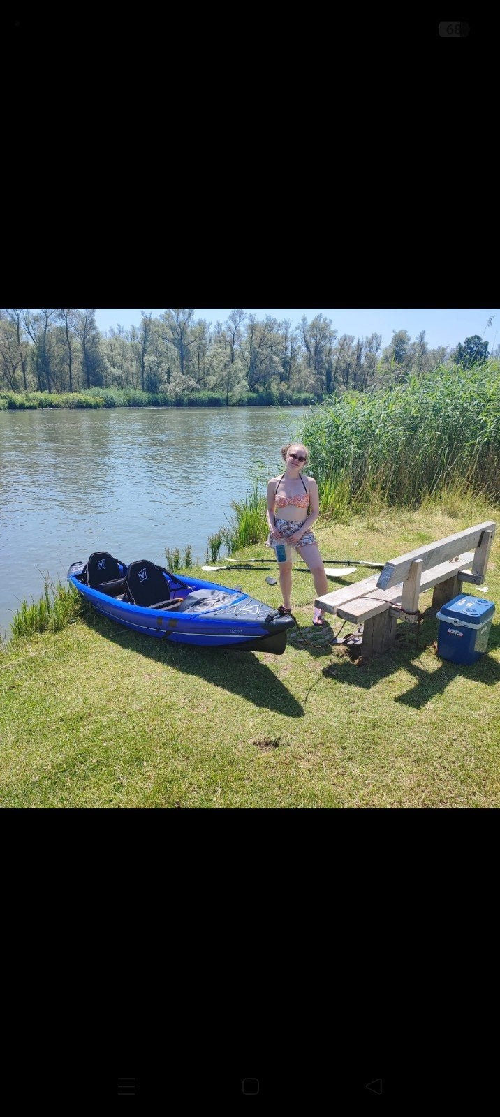 Profesionele 2 persoons opblaas kayak (Verano California Duo, Ophalen, Opblaasbaar, Zo goed als nieuw, 2-persoons