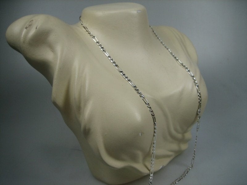 Zilveren figaro ketting, zie onze webshop antiekjuwelier, Sieraden, Tassen en Uiterlijk, Verzenden, Nieuw, Zilver, Zilver