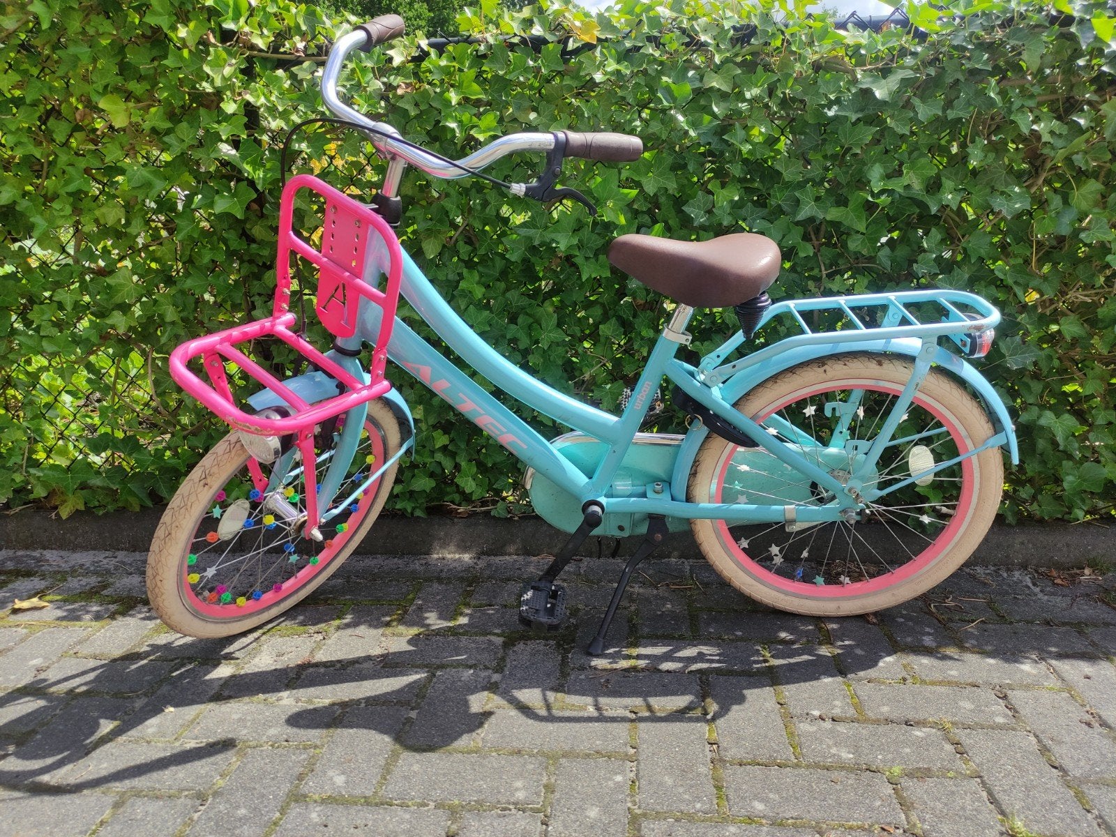 Altec kinderfiets 20 inch met voordrager, Ophalen, Terugtraprem, Altec, 16 tot 20 inch