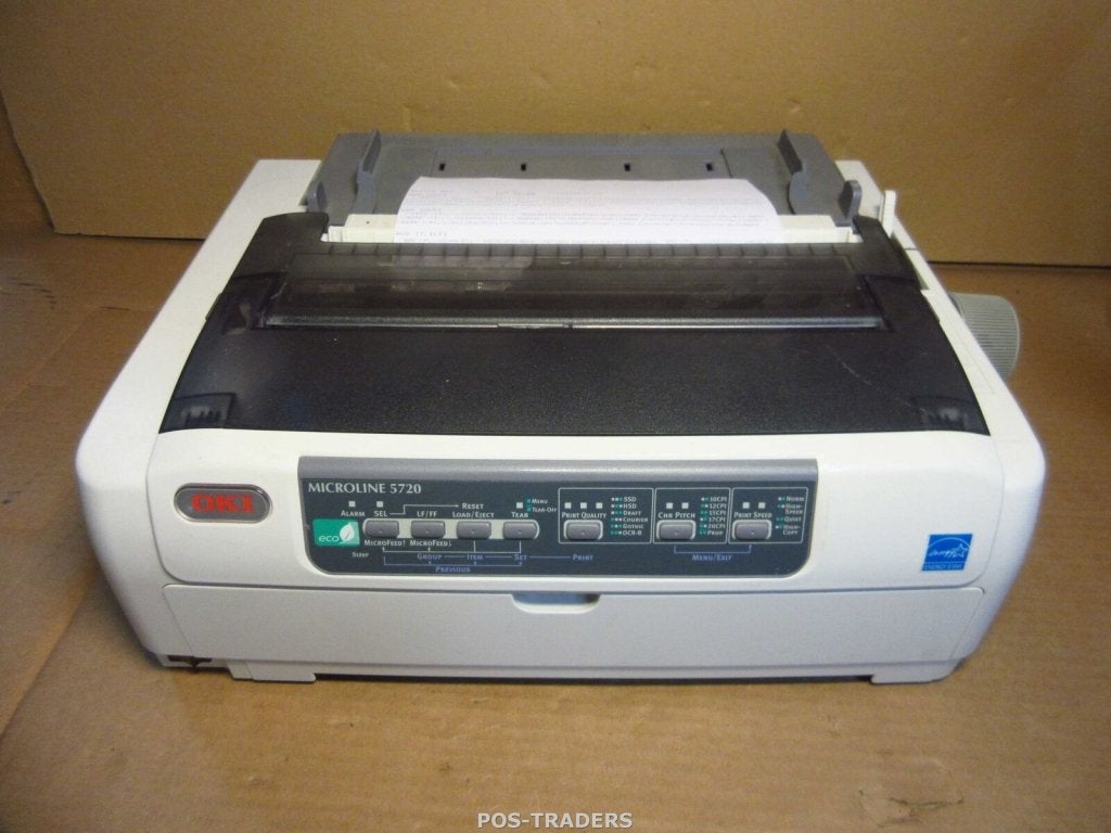 OKI Microline 5720 Dot Matrix A4 USB 6copy Naald Printer, Niet ingevuld, Zwart-en-wit printen, Gebruikt, Matrix-printer