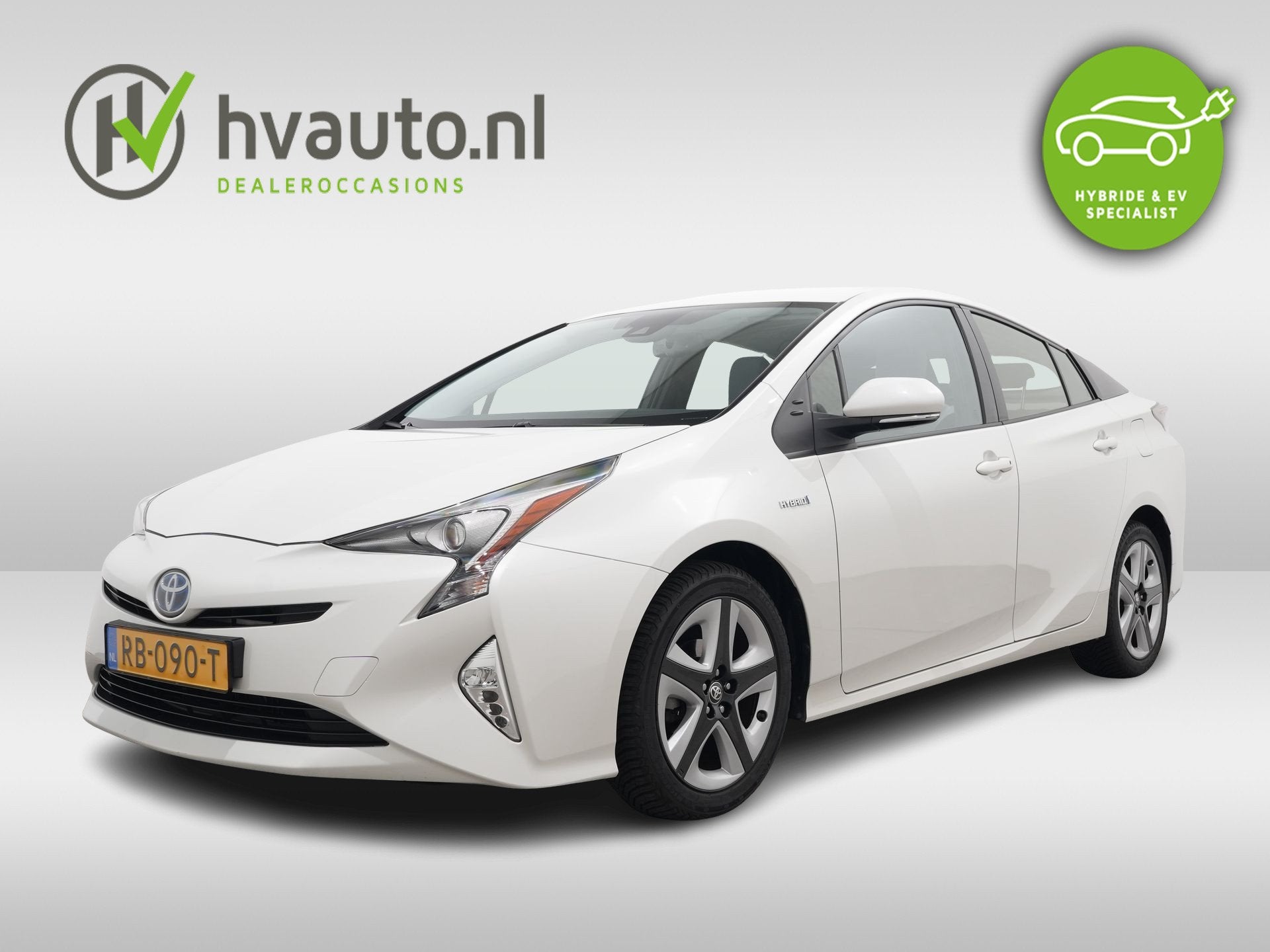 Toyota Prius 1.8 HYBRID 122PK WHITE EDITION CVT | Stoelverwa, Auto's, Stof, Origineel Nederlands, Bedrijf, Hybride Elektrisch/Benzine