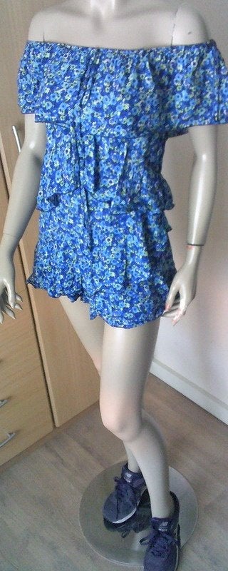 Zara zomerse bloementjes jumpsuit XS/S, Kleding | Dames, Jumpsuits, Zara, Maat 36 (S), Gedragen, Verzenden