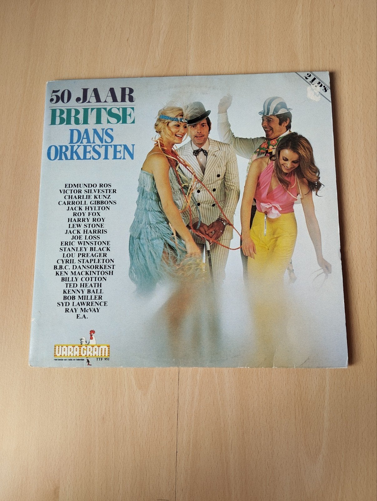 50 Jaar Britse Dans Orkesten - Dubbel-LP VARAgram, Gebruikt, Complilatie, Ophalen of Verzenden, 12 inch