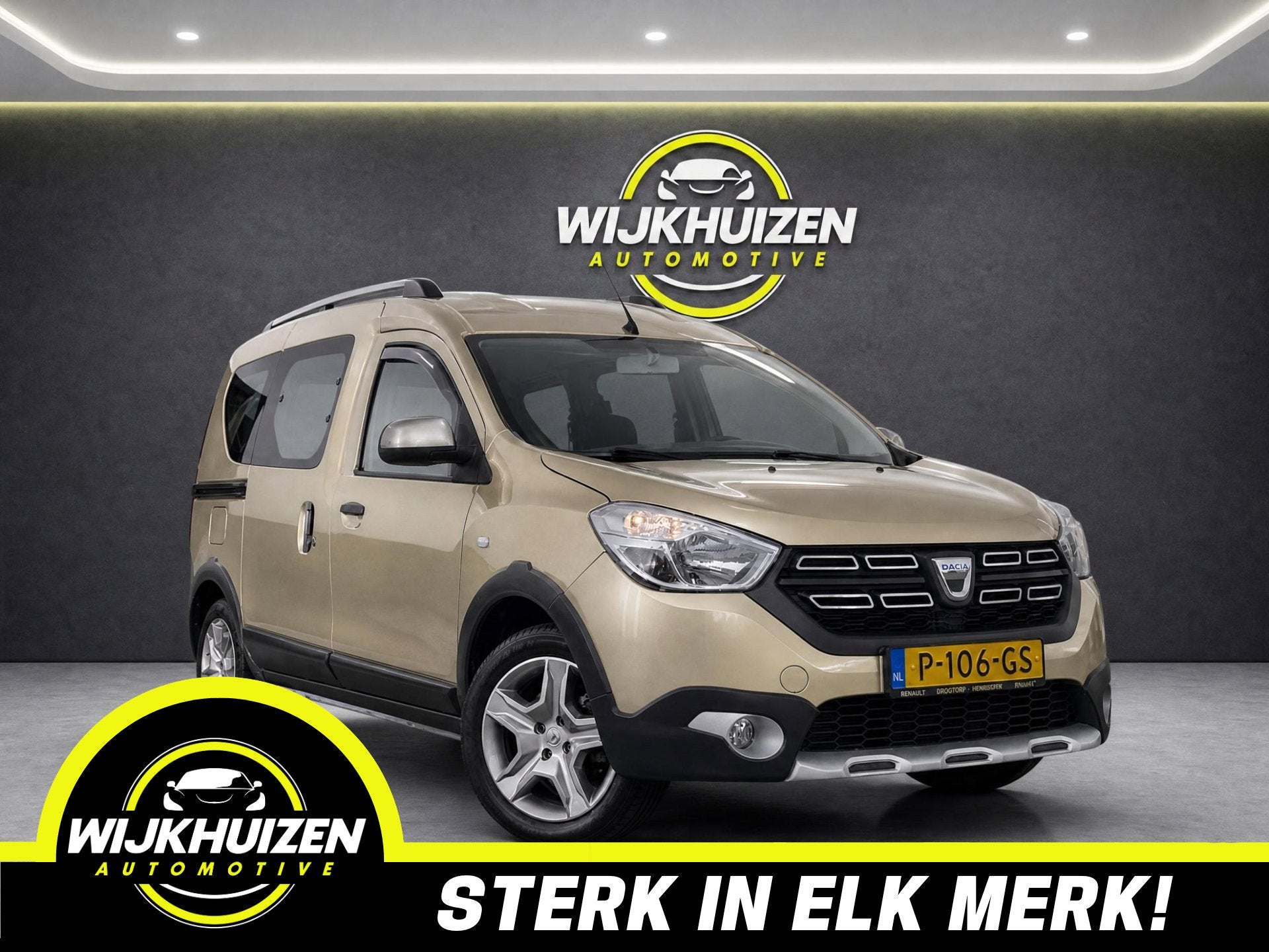 Dacia Dokker 1.3 TCe Ambiance met Airco ! Navigatie ! Cruise, Auto's, Voorwielaandrijving, Dealer onderhouden, Stof, Gebruikt