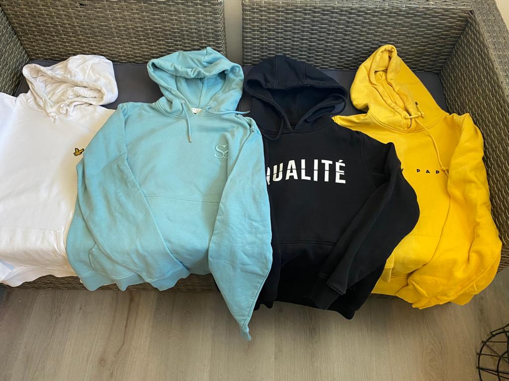 Heren hoodie maat S 4 stuks, Ophalen of Verzenden, Zo goed als nieuw, Maat 46 (S) of kleiner, Overige kleuren