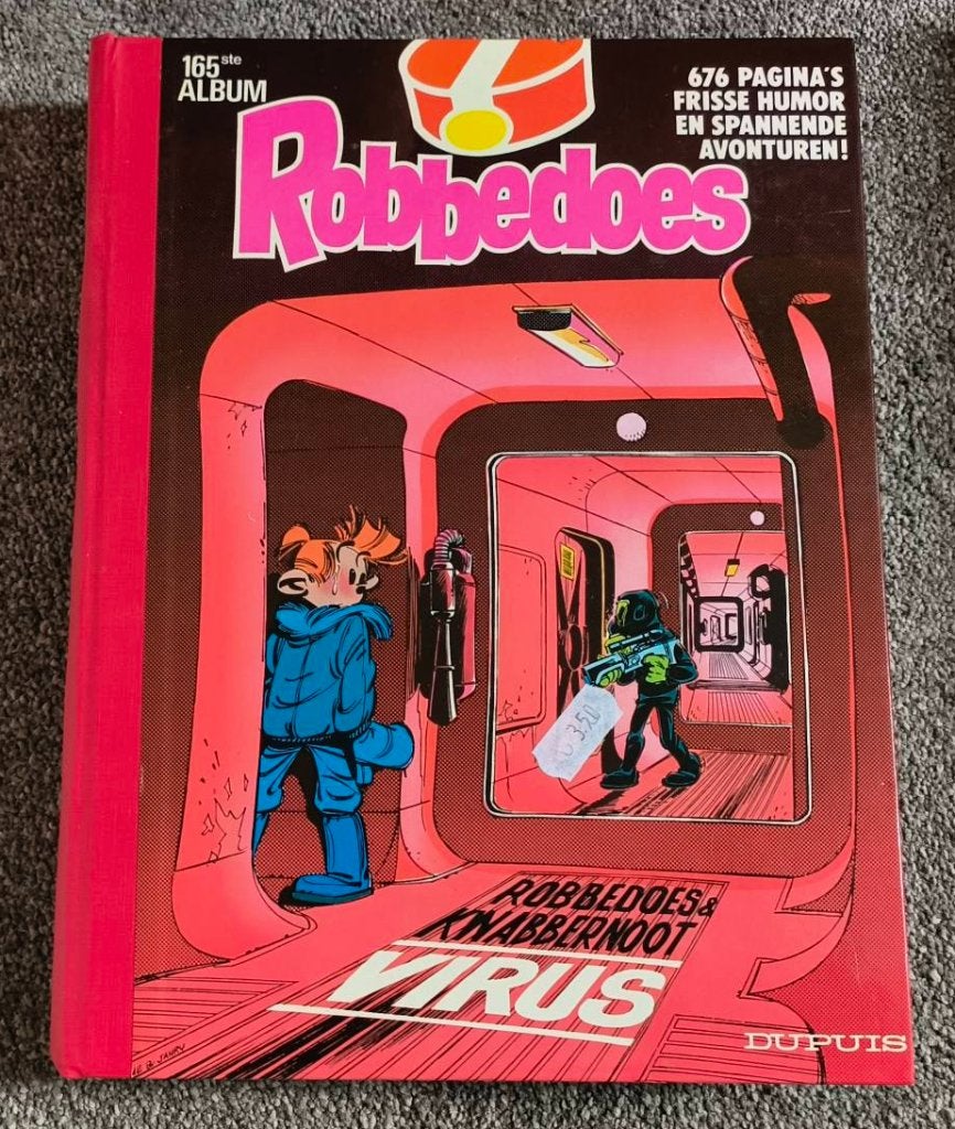 Ingebonden Robbedoes nr.165 1982., Gelezen, Robert Velter, Eén stripboek, Ophalen of Verzenden